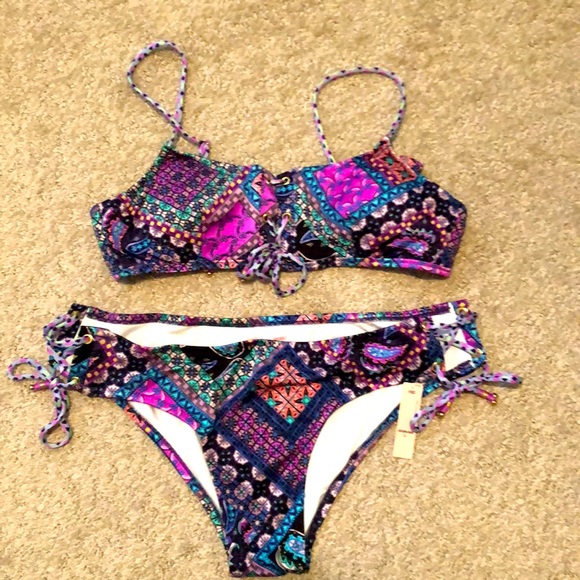 Victoria's Secret Other - Victoria Secret bathing suit.  With tags.  Size M top Size L bottoms